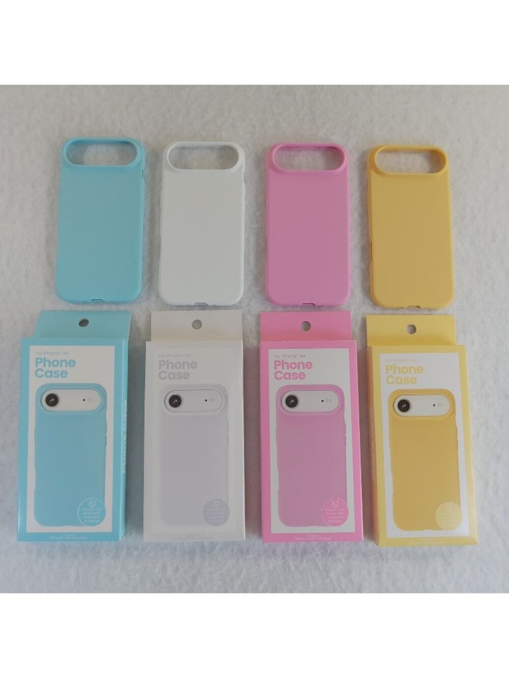 4 iPhone Air Phone Cases Pastels TPU Bendable Slim Lightweight New Sealed Lot
